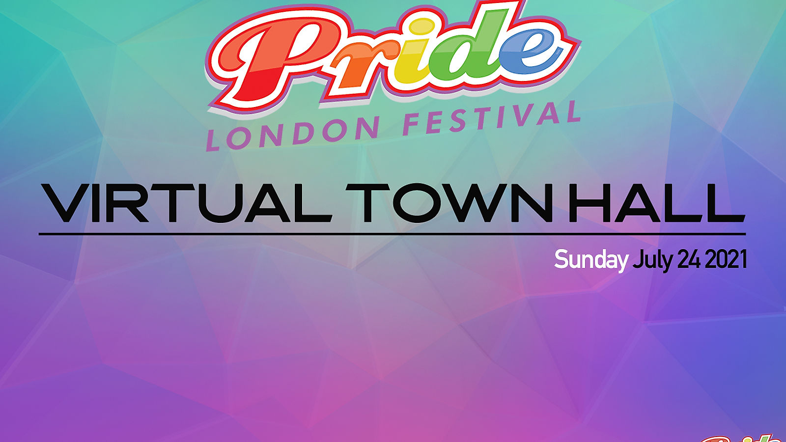 Pride London Virtual Townhall 2021